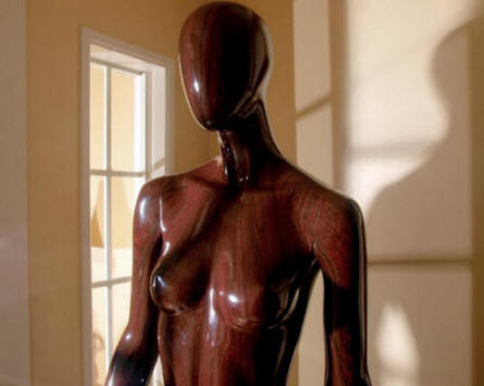 Female Displays Mannequins Mahogany Finish